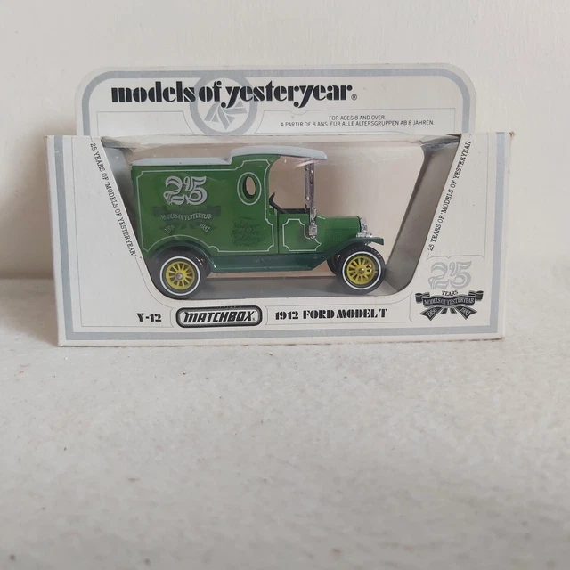 MATCHBOX 1912 FORD Model T 25th Year Anniversary matchbox car model 3.70 PicClick