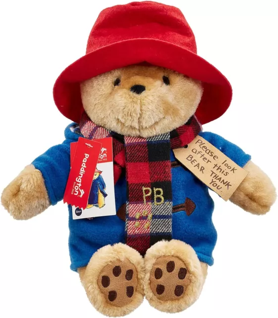 Rainbow Designs Commemorative Paddington Bear Teddy with Scarf - Inspired by Pe