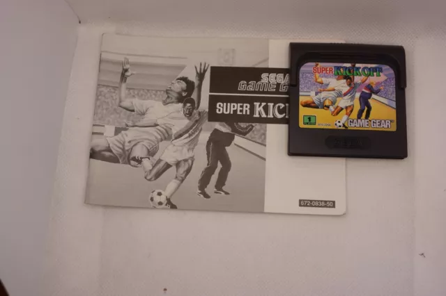 Super Kick Off (Sega Game Gear, GG) 1991, US Gold avec boitier & notice