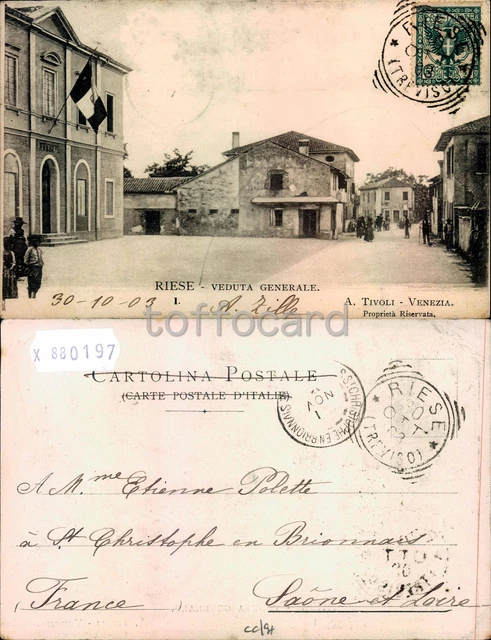 Treviso Provincia-Riese Pio X-Veduta Generale-B88-197