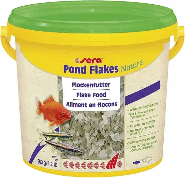 Sera Estanque Escamas Naturaleza 3800ml Comida en de para Peces Colores
