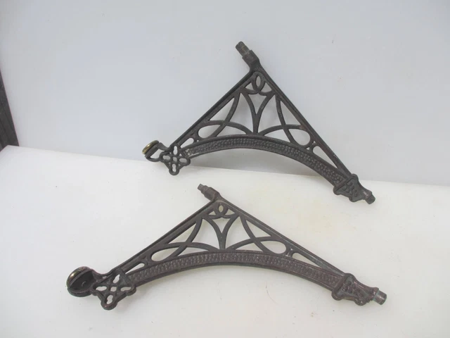 Victorian Brass Shelve Brackets? Old Shelf Shelving Spinning? Antique PROJECT