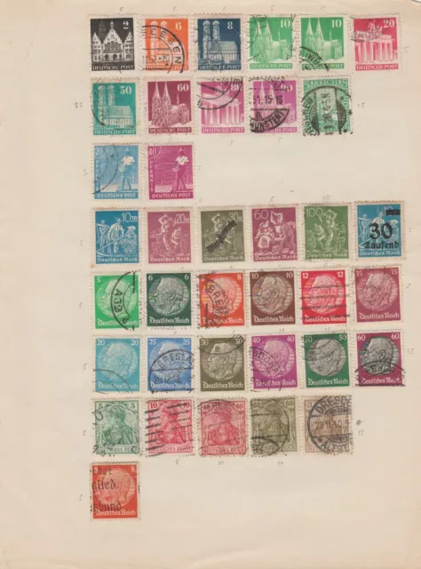 Germany Selection Of Stamps In Used Condition.