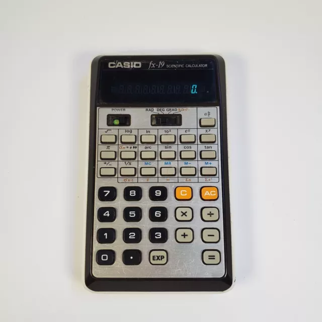 Vintage - Casio FX-19 Scientific Calculator - Tested