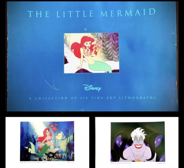 Disney 1999 The Little Mermaid VERY RARE A Collection Of 6 Fine Art Lithograph’s Disney 1999 The Little Mermaid VERY RARE A Collection Of 6 Fine Art Lithograph’s