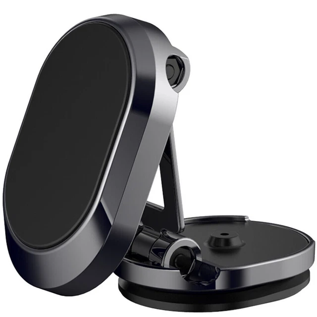 360° Rotation Magnetic Car Phone Holder Dashboard Mount Strong Magnets Foldable