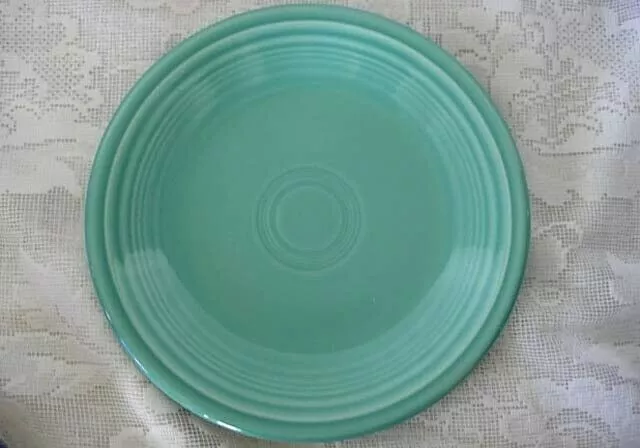 Collectible Genuine HOMER LAUGHLIN FIESTA Aqua Ceramic 7 1/4" Plate- Estate Item