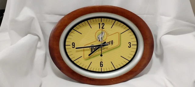 Bundaberg Rum Oval Timber Frame Bar/Rumpus/Pool Room Wall Clock 40cm x 30cm GIFT