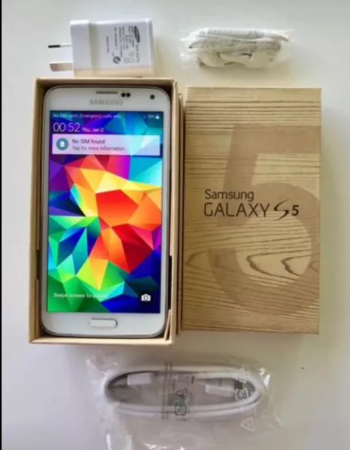 Samsung  Galaxy S5 SM-16GB 3GB RAM 5.1 inch Smartphone - White