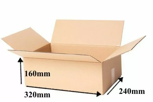 Mailing Box Shipping Cardboard Carton 320x240x160mm 5KG Large Packing Mailer Box