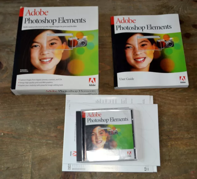 Genuine Adobe Photoshop Elements CD vintage