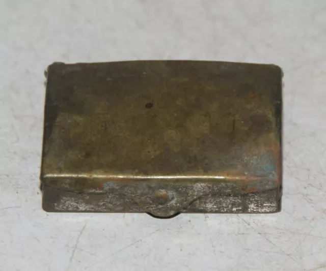 1850'S Vintage Hand Crafted Brass Lime Paste Betel Nut Box 9508_104