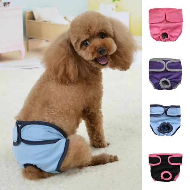 Femmina Animali Cani Gatti Cuccioli Pantalone Mestruale Sanitari Pannolino Wrap