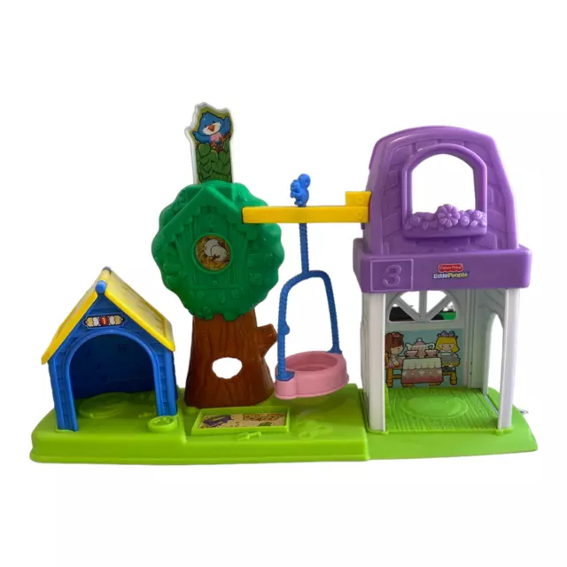 Fisher Price Little People PEEK 'N DISCOVER BACKYARD SWING PLAYSET 2009