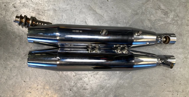 NEW! REMUS Harley -Davidson Softail FS2 Chrome Mufflers Set