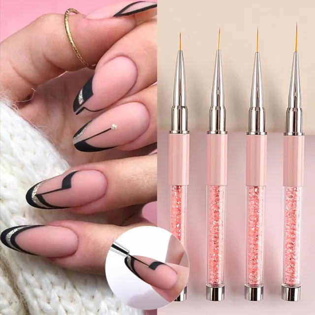 Cepillo de arte en uñas herramienta de manicura arte en uñas pluma de dibujo acrílico delineador de uñas pluma belleza #