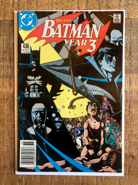 (DC Comics 1989) Batman vol. 1 #436, Newsstand, 1st app. of Tim Drake (FN+)