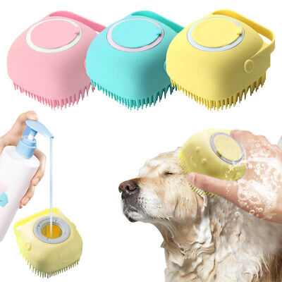 Dog Brush Soft Silicone Shampoo Massager Bath Brush Puppy Cat Smooth for skin