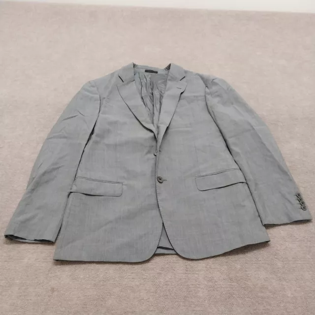 Armani Collezioni Mens Size 50 Gray Long Sleeve Two Button Lined Blazer Jacket