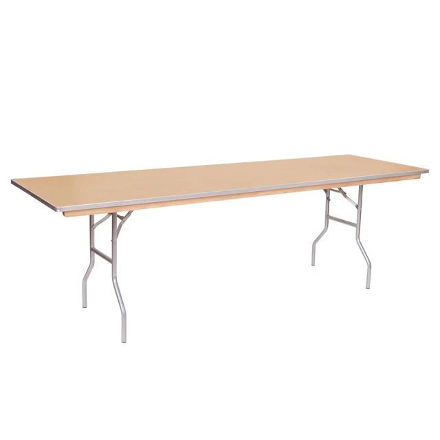 Pre WFT Series Russian Birch Wood Kings Banquet 8' x 40" Table 3897