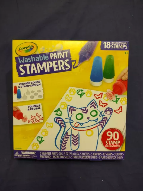 Crayola Set:Washable Finger Paints Bold,Connect-A-Word Puzzle