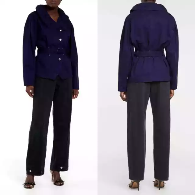 ISABEL MARANT BLUE Dipazo Belted Denim Jacket Womens Size 34 / US XS ...
