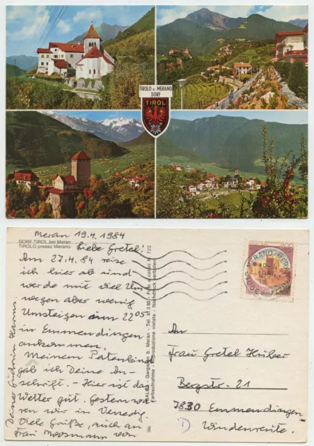 47316 - Dorf Tirol - Tirolo - Ansichtskarte, gelaufen 19.4.1984