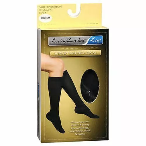 Aimer Confort Soutien Hauteur Genou Chaussettes Doux M Noir 1 Chaque Par Scott