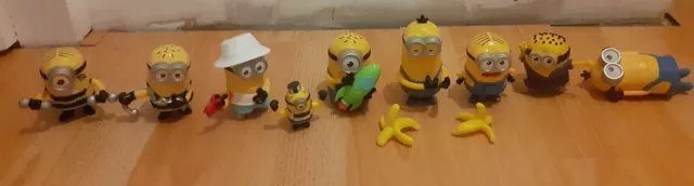Lot de 8 figurines Minions + une mini - Happy meal McDonald's Mc Do