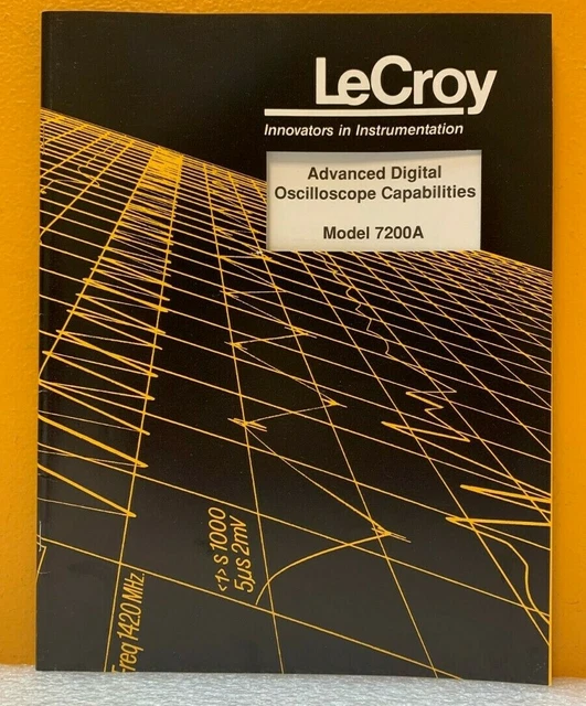 LECROY MODEL 9410 Dual Channel Digital Oscilloscope Manual 16.99