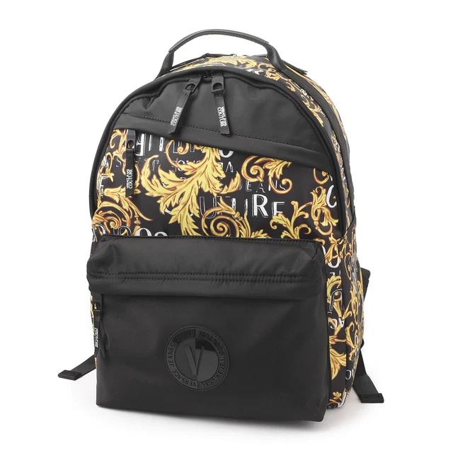 Versace VERSACE JEANS COUTURE backpack rucksack black men's 74ya4b70 zs588 g89 Versace VERSACE JEANS COUTURE backpack rucksack black men's 74ya4b70 zs588 g89