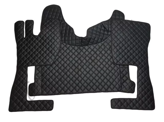 Floor Mats Cover For VOLVO FH4 2014+ Left Hand Drive Black Eco Leather