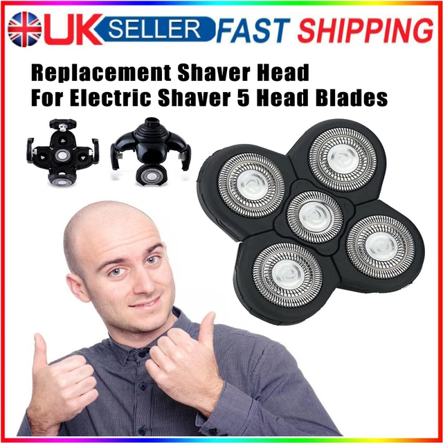 5-Head Blades Shaver Cutter Replacement For Electric Razor Shaving Bald Tool Uk