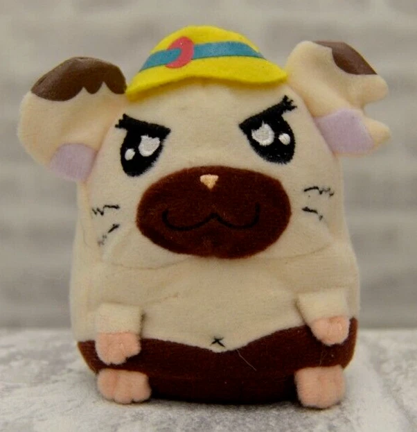 Hamtaro - 'Boss' 2003  Hamster Gerbil Soft Plush McDonalds UK  Happy Meal Toy