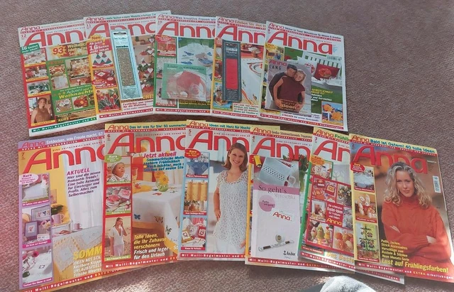 10x Anna Burda Spaß an Handarbeiten Jahrgang 2002