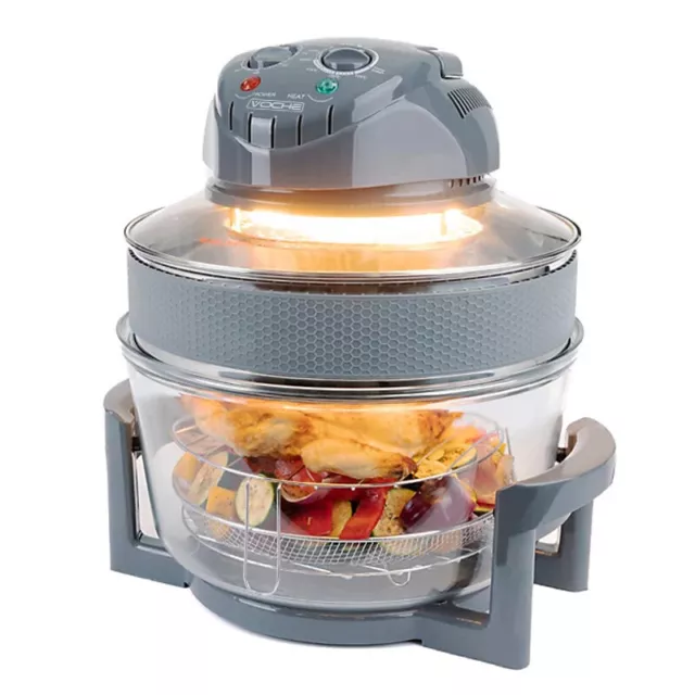 Air Fryer Halogen Convection Oven 1400W Multi Function Low Fat Cooker 17 Litres