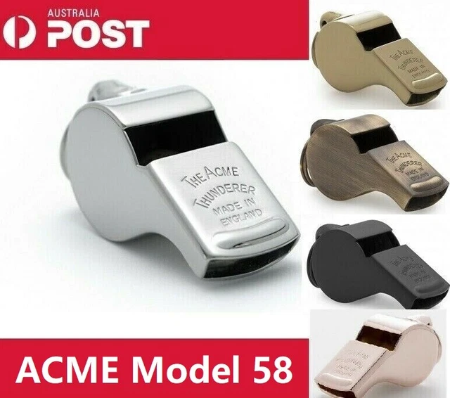 Personalised Engraved Brass Acme Thunderer 58.5 Referee Whistle in Gift Box-For teachers and