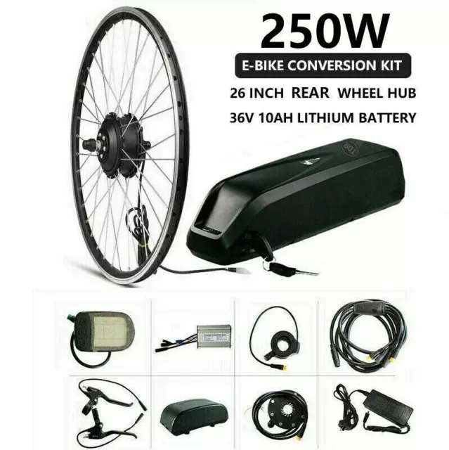 Rear Wheel Hub 36V 250W Electric Bicycle Motor Kit Converts 26" inch Ebike AU