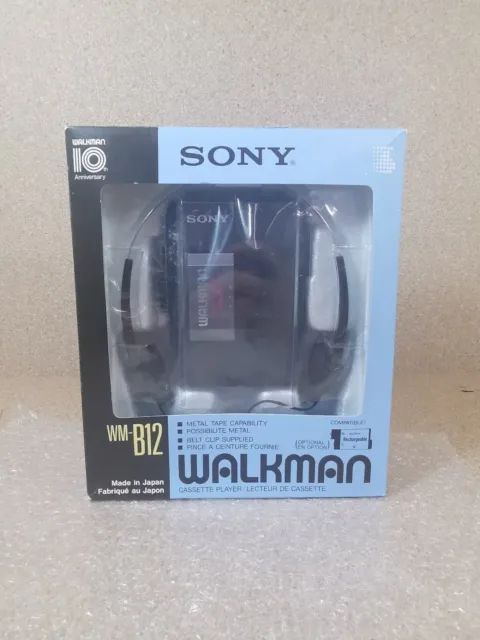 Sony Walkman WM-B12 Vintage Cassette Player  Made in Japan