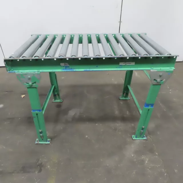 24"x42-1/2" Gravity Roller Conveyor 22"BF 1.90" Diameter Galvanized 3" Centers