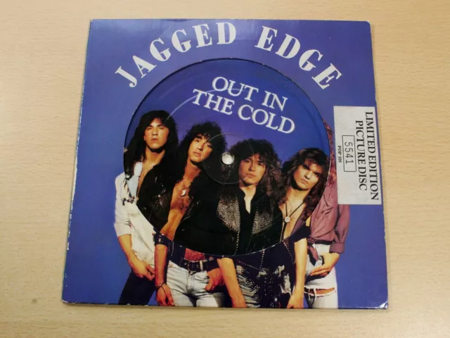 Jagged Edge/Out In The Cold/1990 Picture Disc 7" Single/Limited Edition/EX