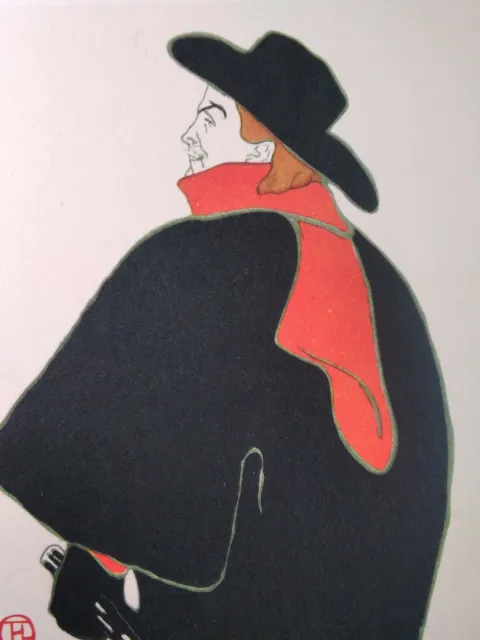 France Postcard Early 1900s Rare Art Toulouse Lautrec Poster Aristide Bryant Hat