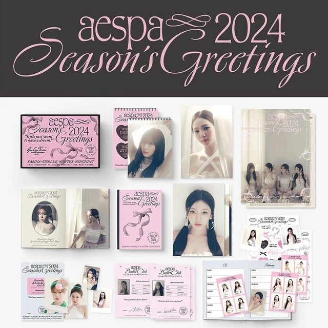 AESPA 2024 SEASON’S GREETINGS / Calendar+Diary+Poster Set+Foto+Karte Set+Special EUR 88,48