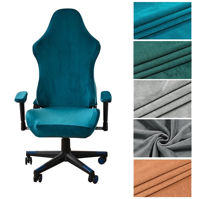 Housse De Chaise Gaming 6 Pièces - Ensemble Extensible En Polyester Doux Pour Chaise De Bureau Et Gaming