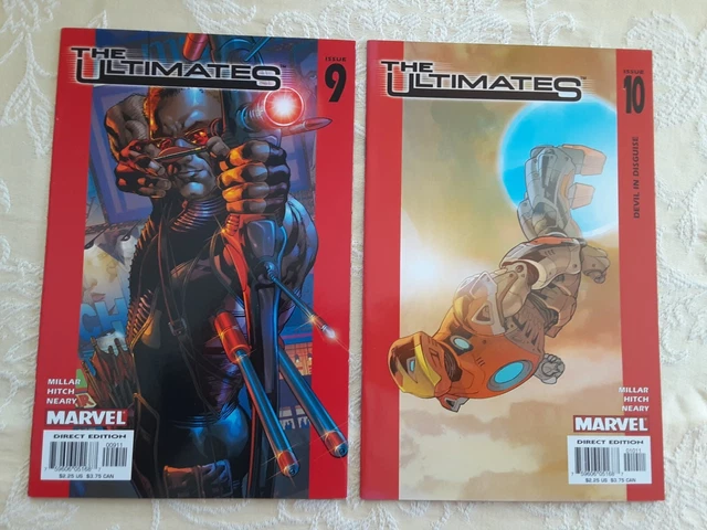 THE ULTIMATES Comic Lot of 2, Vol. 1, No. 9 & 10, (Marvel 2003) VERY NICE!!
