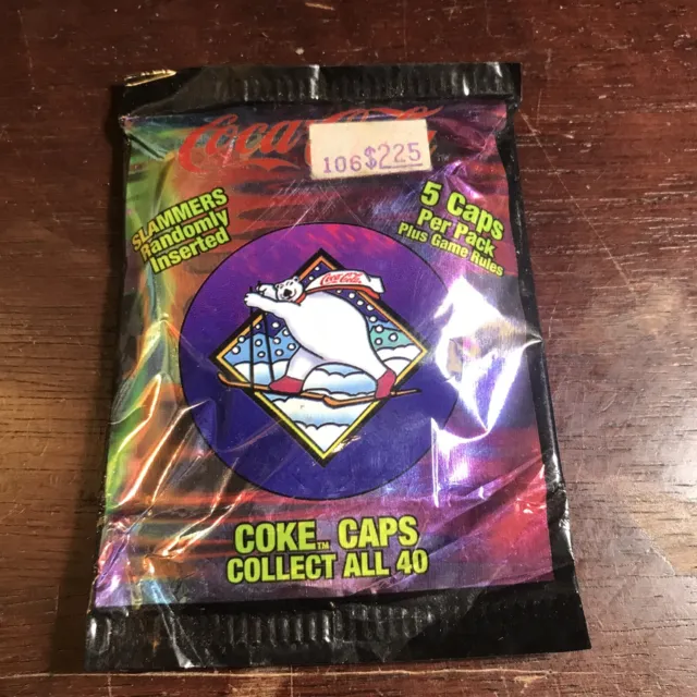 Coca Cola Coke Caps Slammers 1995 Sealed Pack