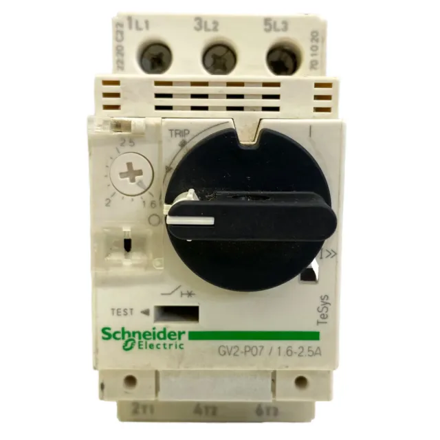Schneider Electric GV2-P07 Telemecanique 1.6-2.5A Manuale Starter Motore Breaker