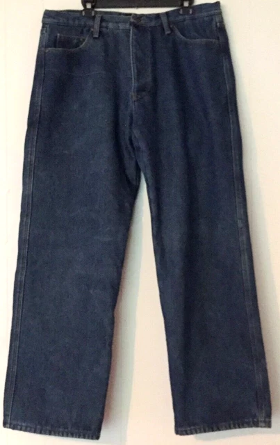 Stanley men 38 X 34 jeans fleece lined straight leg denim  "winter jeans"