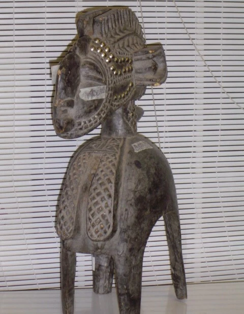 Nimba Fertility Mother Shoulder Mask Carved Wood Baga Guinea W. Africa