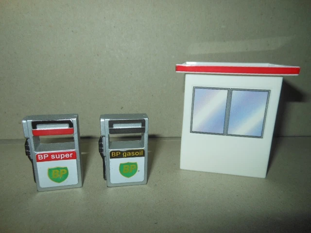 LOT ACCESSOIRE MINIATURE diorama pompe essence station garage 1/43